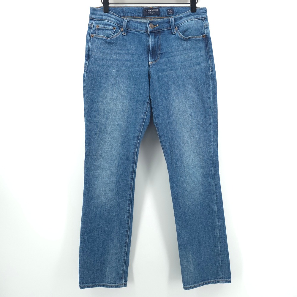 Lucky Brand Sweet Straight Women Jeans 6/28 Blue Medium Wash Ankle Denim